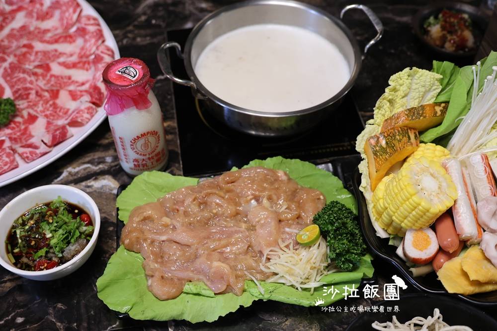 大同圓山美食『丰明殿圓山店』自助蔬菜吧，開鍋送限量三點蟹