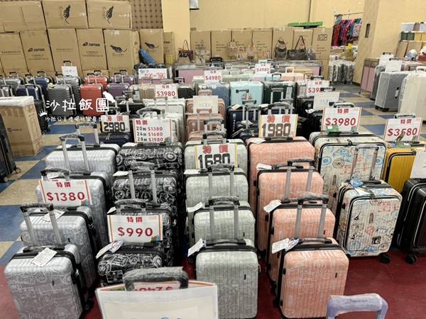 台南永康行李箱特賣會，工廠直營廠拍