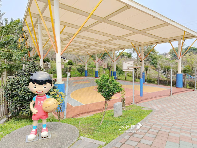 鶯歌景點『鶯歌永吉公園』炮仗花、3D步道、迴旋溜滑梯特色公園