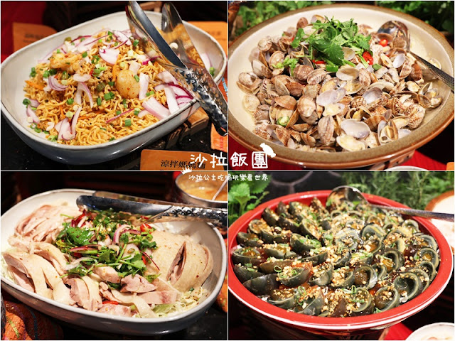 台北吃到飽『泰市場海鮮自助餐廳』天使紅蝦、甜蝦、干貝、極厚蝦餅、泰式奶茶通通吃到飽