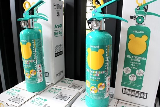 日本超可愛KUMA熊居家滅火器來台囉~~正德防火