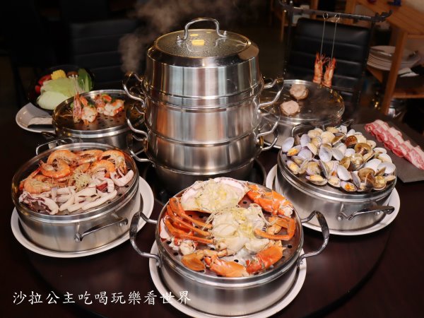 新北市林口美食『蒸翻天海鮮蒸氣火鍋餐廳』林口海鮮火鍋/聚餐餐廳/有包廂/可包場