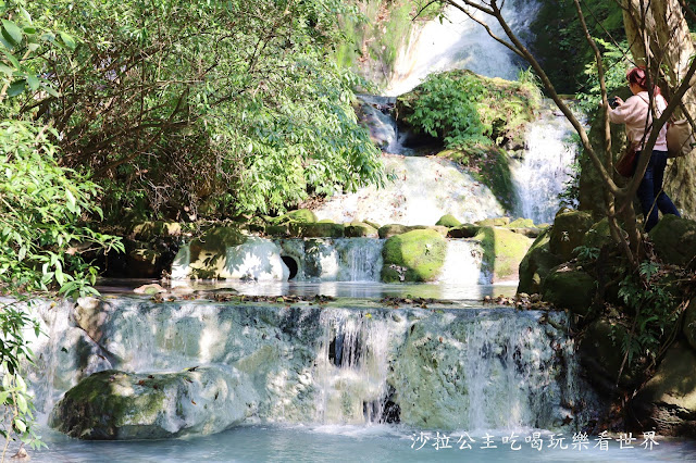 台北IG打卡熱點網美秘境乳白色瀑布『小隱潭蕨園』Tiffany藍