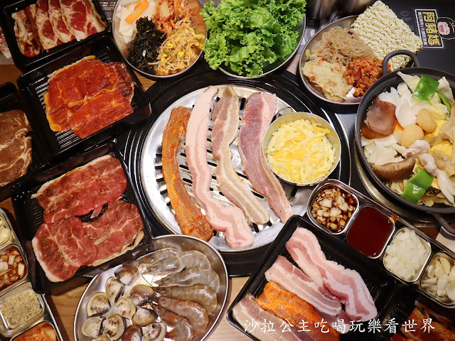 台北吃到飽『阿豬媽(西門店)』台中排隊名店插旗西門町/韓式烤肉/火烤兩吃雙重享受