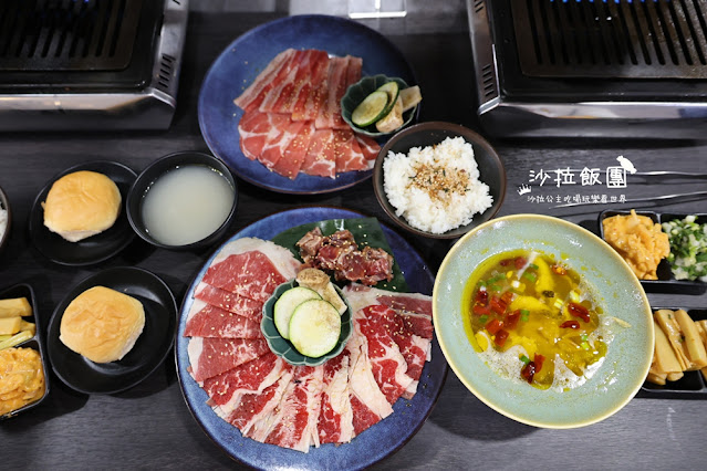台南燒肉一個人也可以吃『花燒肉個人燒肉』小菜、飲料、湯品、冰淇淋無限供應