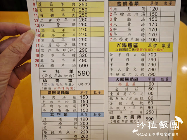 龍江路巨無霸羊肉炒麵『新東羊羊肉料理專賣店』中山宵夜，內用可續湯