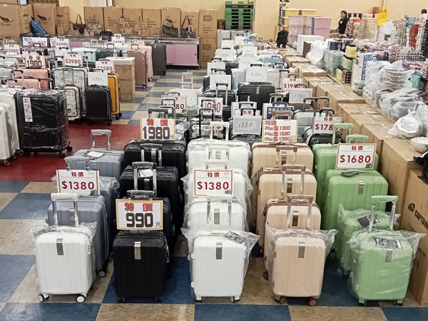 台南仁德行李箱特賣會，最低990元起，工廠直營廠拍，只有10天